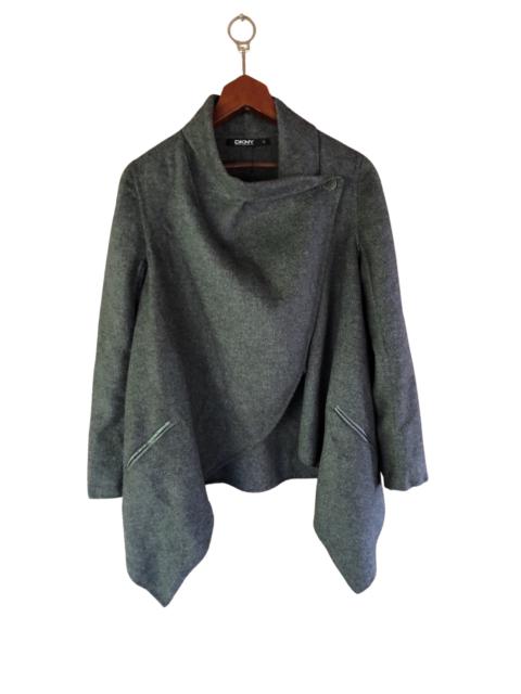 Other Designers DKNY - DKNY Cropped Waterfall Draped Blazer Jacket