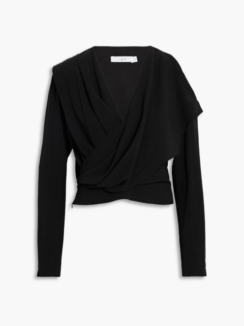 Other Designers Kayla draped crepe blouse