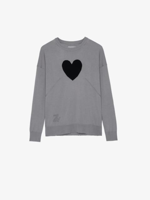 Zadig & Voltaire Gaby Heart Intarsia Sweater