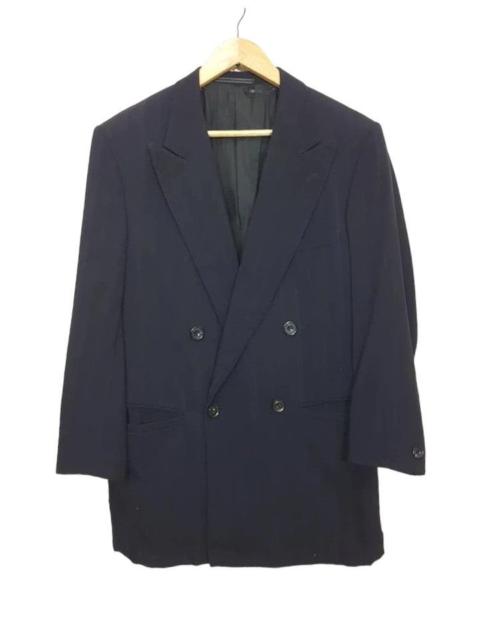 VERSACE VERSACE Couture Lining Double Breasted Navy Coat