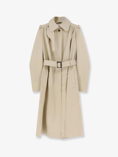 Alexander McQueen Alexander Mcqueen Cotton Trench With Puff Sleeves
