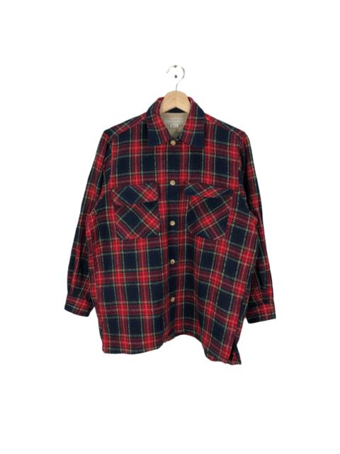 Other Designers Japanese Brand - VINTAGE COUNTRY FIELD TARTAN DESIGN FLANNEL JACKET