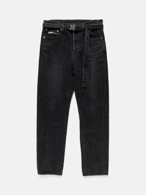 sacai Straight Denim Pants Black