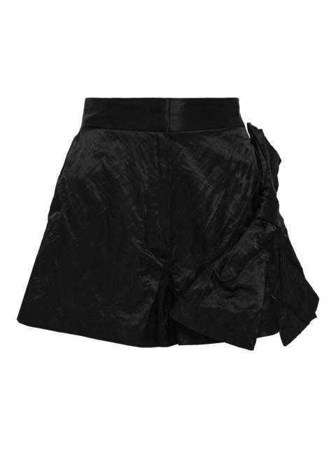 MSGM Ribbon Detail Waisted Shorts
