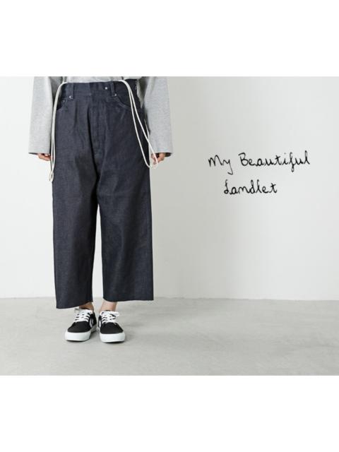 Other Designers Kouji Akasaki My Beautiful Landlet WideLeg Denim Crop Pants