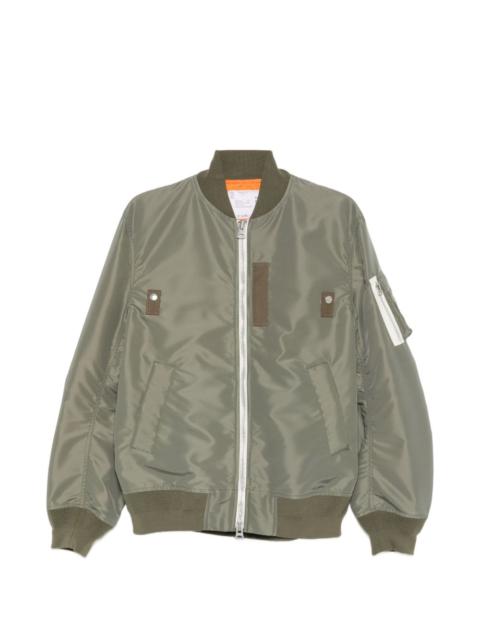 sacai Sacai Men Nylon Bomber Jacket