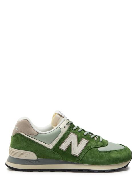 New Balance New Balance 574 Panelled Suede and Canvas Sneakers