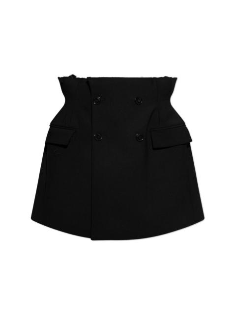 VETEMENTS raw-cut mini skirt