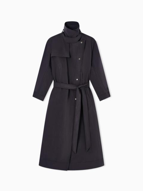 GIORGIO ARMANI TRENCH COAT IN TECHNICAL FABRIC