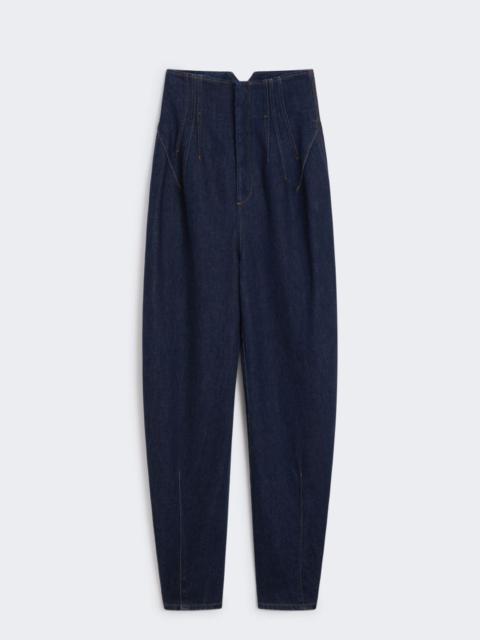 Sportmax High-waisted denim trousers