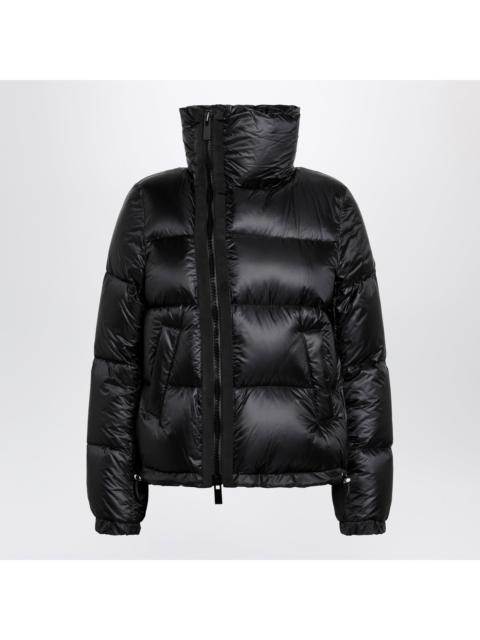 sacai Sacai Black Down Jacket With Asymmetrical Zip Women