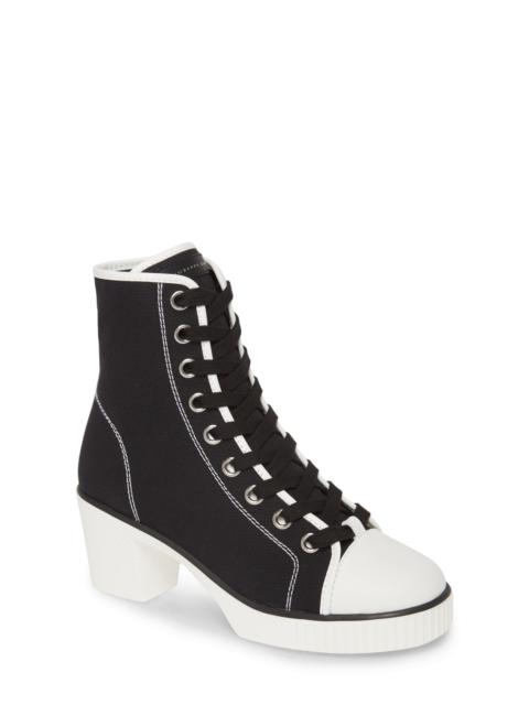 Giuseppe Zanotti Sneaker Bootie in Black/White at Nordstrom