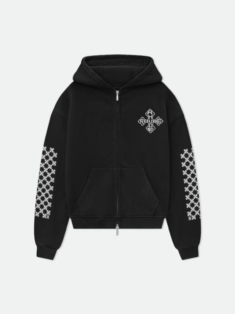 Rhude CROSS ZIP-UP HOODIE