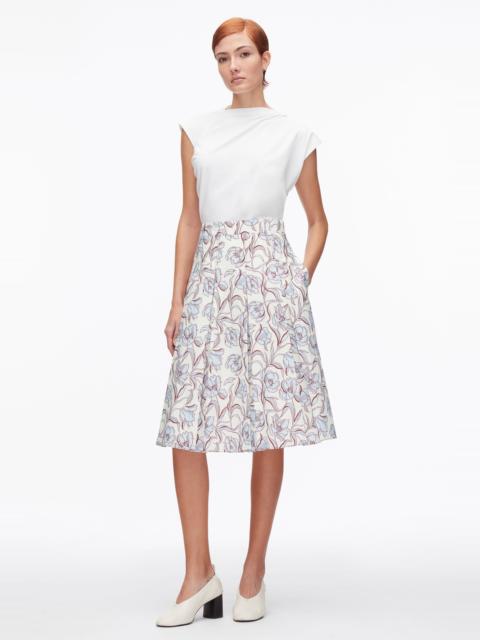 3.1 Phillip Lim Two-Toned Pleated Knee-Length Skirt