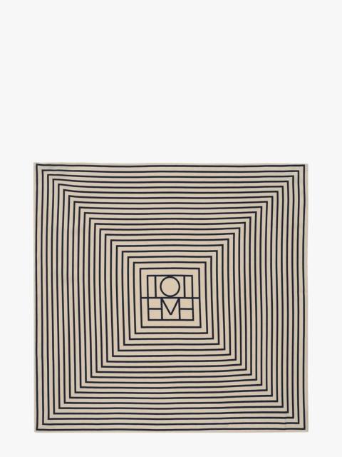 TOTEME Toteme Monogram Silk Foulard Beige