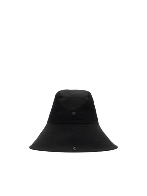 check brim gabardine hat