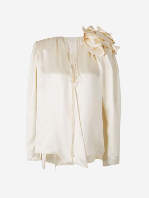 MAGDA BUTRYM SILK FLOWY BLOUSE