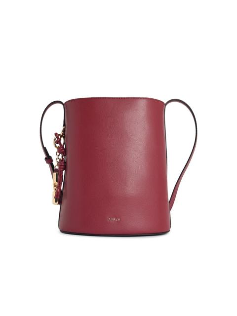 FURLA Furla Roxie' Bucket Bag In Burgundy Leather
