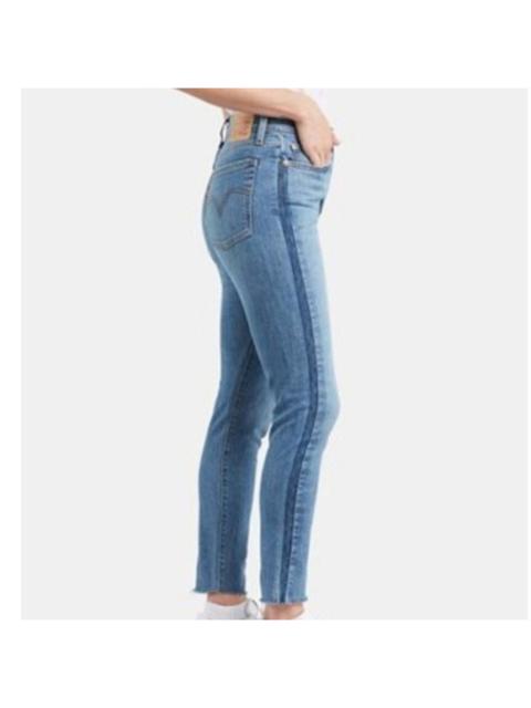 Levi's Levi's Wedgie Skinny Jeans Two Tone Side Panel High Waisted Medium Wash 25"