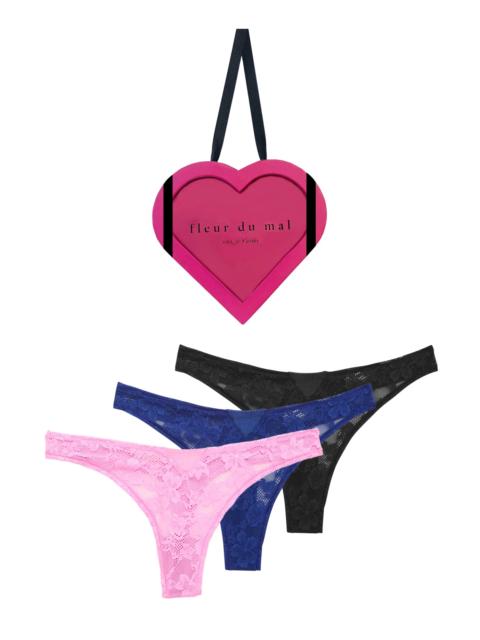 Fleur du Mal Le Stretch Lace Thong Gift Set
