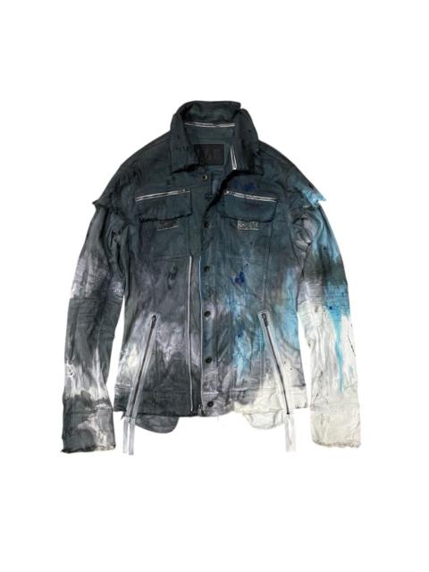 Other Designers Le Grande Bleu (L.G.B.) - Rare!! Le Grande Bleu LGB Burn & Ash Denim Jacket