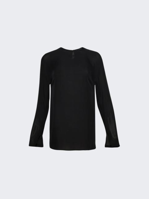 WARDROBE.NYC Sheer Blouse Black