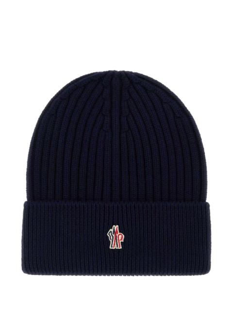 Moncler Grenoble Moncler Grenoble Men Navy Blue Wool Beanie Hat