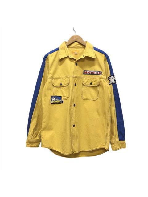 Other Designers Vintage Y2K Michelin big logo workshirt button up