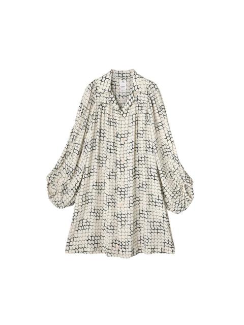 visvim PUFF SLEEVED ONE-PIECE LATTICE IVORY