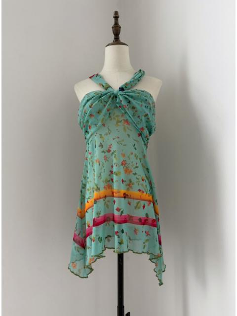 Jean Paul Gaultier Jean Paul Gaultier Vintage Floral Mesh Top