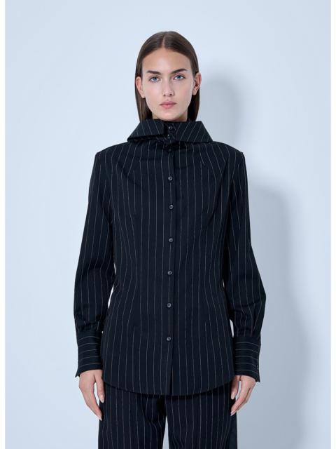 Jean Paul Gaultier Jean Paul Gaultier Women Hooded Striped Shirt