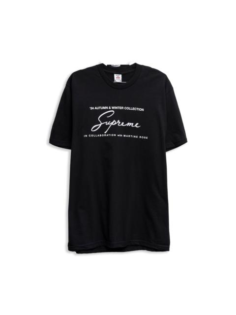 Supreme Supreme X Martine Rose Logo Tee - Black