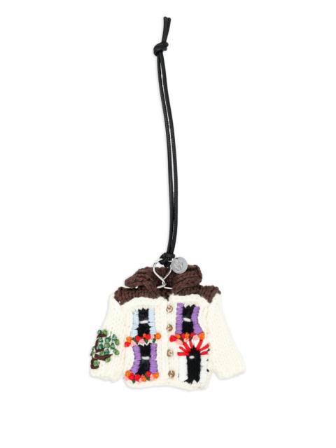 JW Anderson Jw Anderson Knitted House Charm Keyring