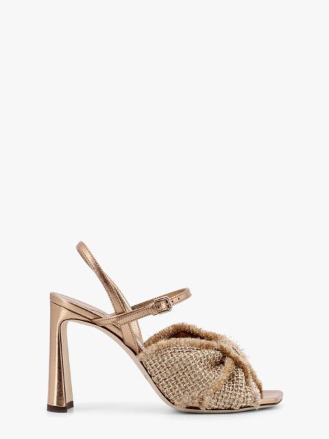 JIMMY CHOO Jimmy Choo Women Annika Leather And Rafia Sandals