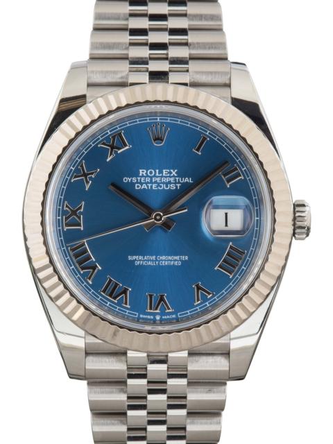 ROLEX Rolex Datejust 41 Blue Roman Dial 126334 Jubilee Band