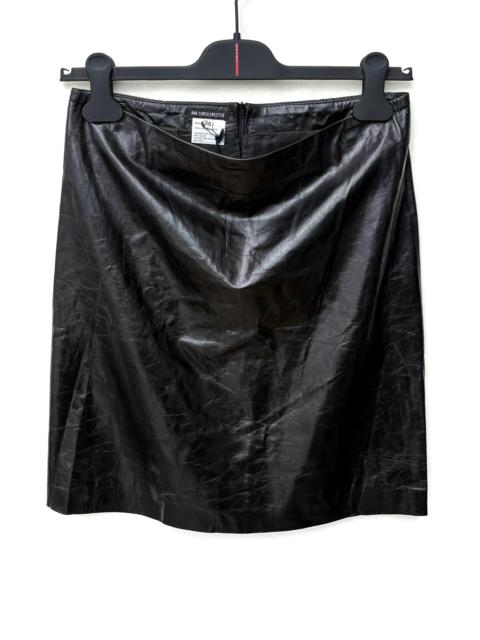 Ann Demeulemeester Ann Demeulemeester 01FW runway leather skirt