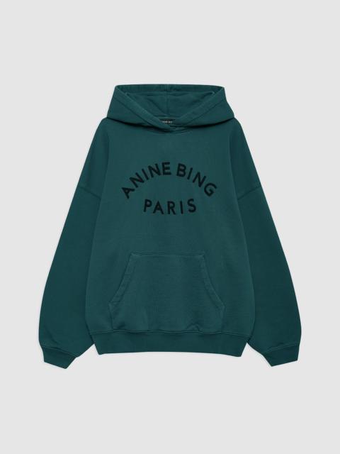 ANINE BING Harvey Sweatshirt Paris - Dark Teal