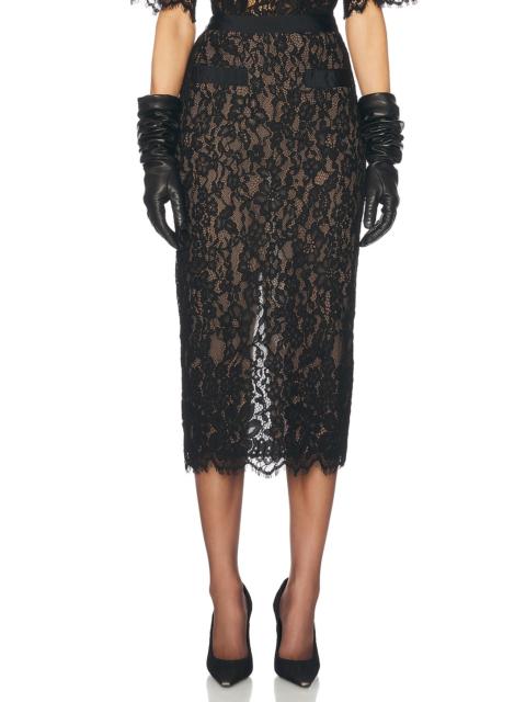 HELSA The Lace Midi Skirt