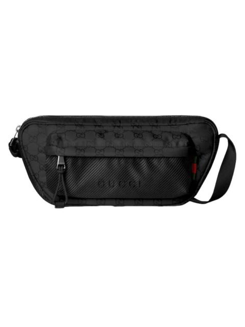 GUCCI GUCCI Nexus Large Black GG Canvas Sling Bag (New)