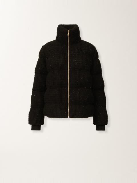 FABIANA FILIPPI Down jacket in wool and silk with sequins