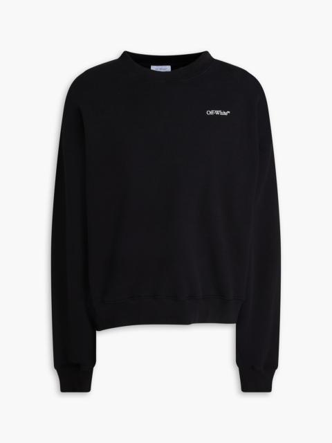 Off-White Printed French cotton-terry sweatshirt