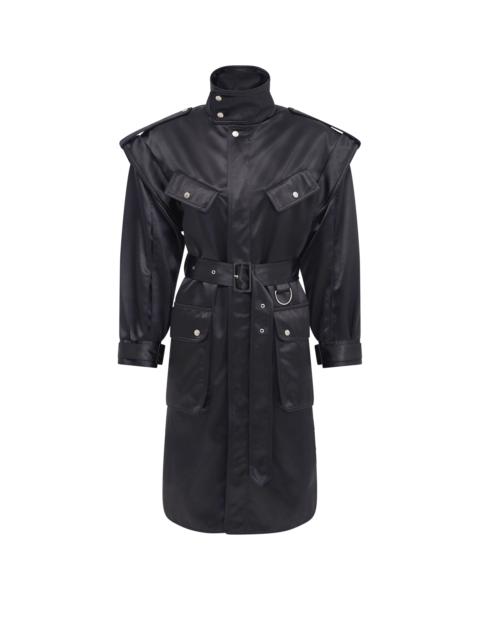 Marine Serre SATIN NYLON BOMBER PAD COAT