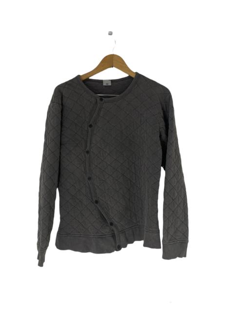 Other Designers PPFM - PPFM Quilted Cardigan Jacket Asymmetrical Button Nice Design