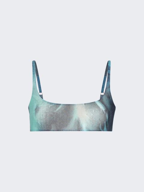 Jean Paul Gaultier Mesh Bra Water Print