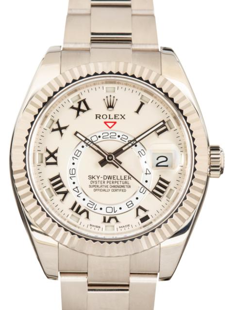 ROLEX Used Rolex Sky-Dweller Ref 326939 Ivory Roman Dial