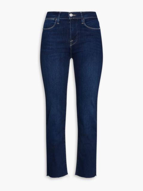 FRAME Le High Straight cropped high-rise straight-leg jeans