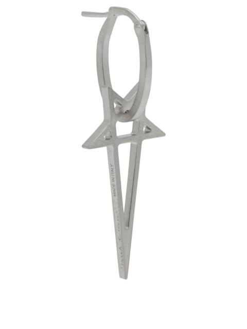 Rick Owens Rick Owens Pentagram Earring Silver Women