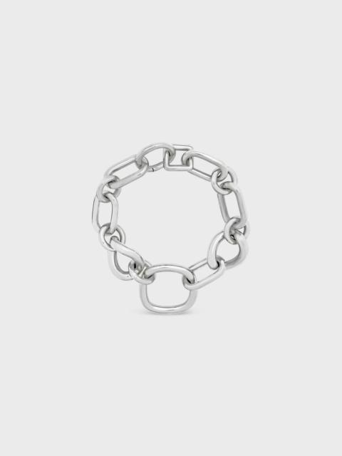 CELINE Celine Charms Modern Thin Gourmette in Brass with Rhodium Finish