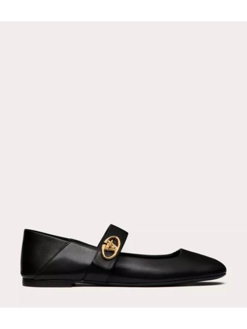 Valentino Valentino Mary Jane V-Logo Ballerina Flat