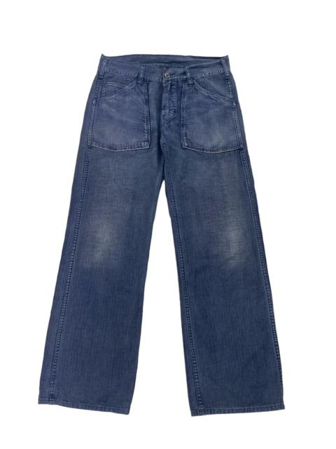 Other Designers Vintage Military Bakers Pants Faded Blue